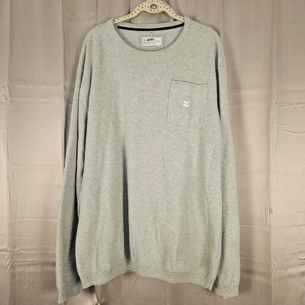 Jetty Mens Gray Crewneck Sweater‎ XXL